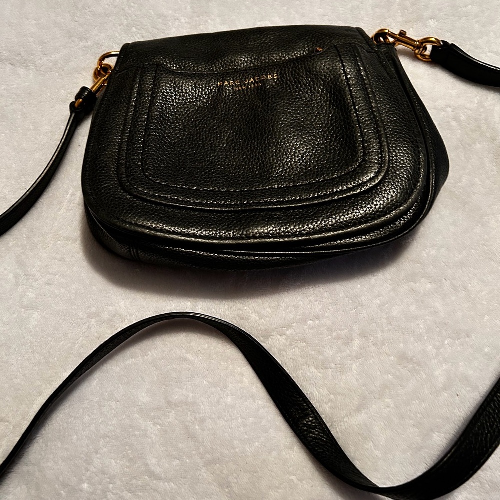 Marc Jacobs Black Leather Crossbody Bag